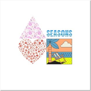 Four seasons Posters and Art